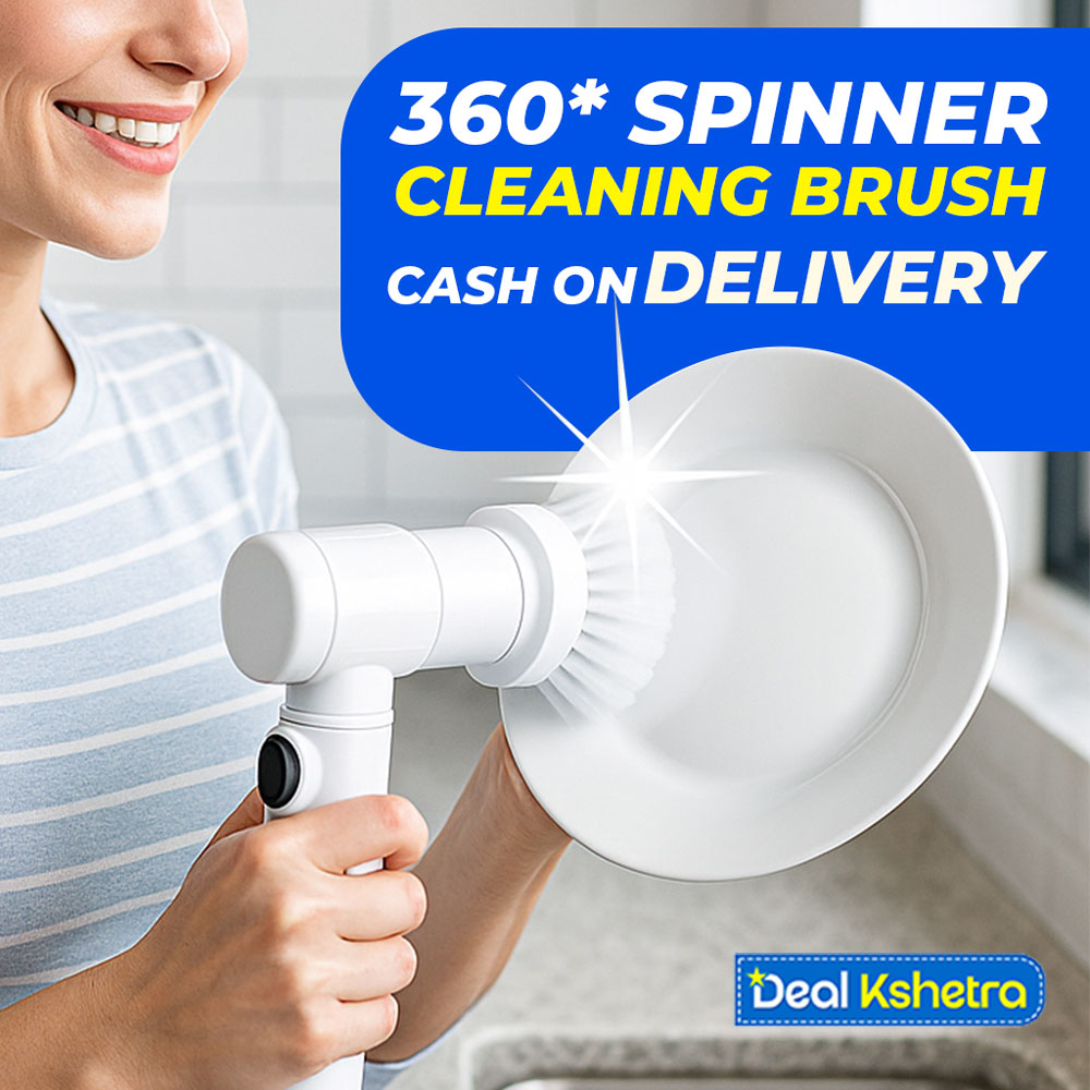 <b>Wireless 3-in-1 Spin Scrubber Cleaning Brush </b> – Perfect for Kitchen & Bathroom | Free Cash On Delivery in 3-5 Days