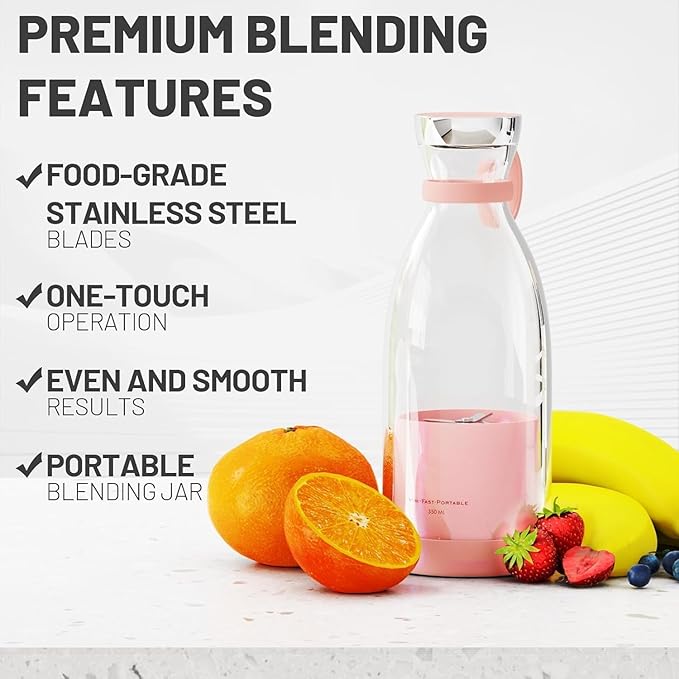 Portable Mini Blender for Fresh Juice | Home & Kitchen | Free Delivery in 3-5 Days