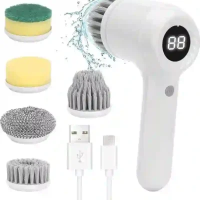 5-in-1 Electric Spin Scrubber for Home | Kitchen | Bathroom | Everywhere