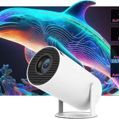 Android 5G WiFi Home Projector, 4K Support 1080P Full HD Portable Builtin Netflix | Amazon Prime | YouTube | Other Apps