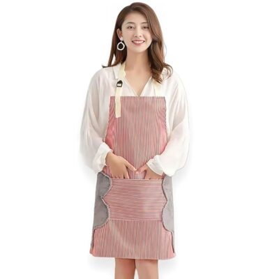 Waterproof Unisex Kitchen Apron with Pocket & Side Towels | Free Cash on Delivery in 5 Days